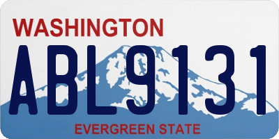 WA license plate ABL9131