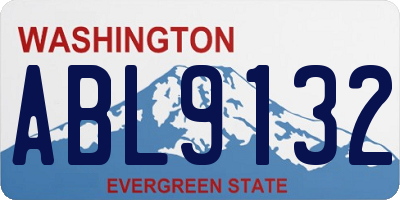 WA license plate ABL9132