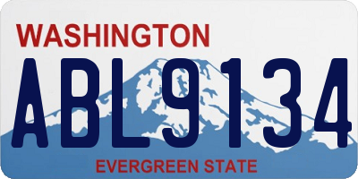 WA license plate ABL9134