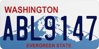 WA license plate ABL9147