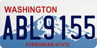 WA license plate ABL9155