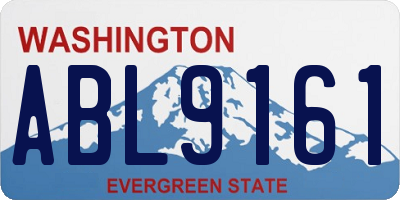 WA license plate ABL9161