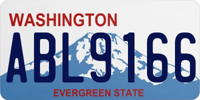 WA license plate ABL9166