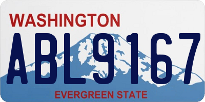 WA license plate ABL9167