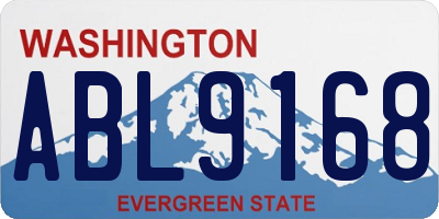 WA license plate ABL9168