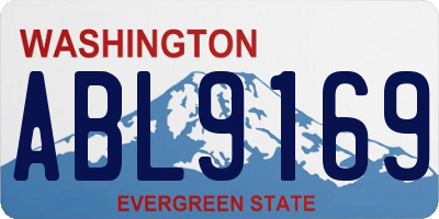 WA license plate ABL9169