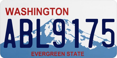 WA license plate ABL9175