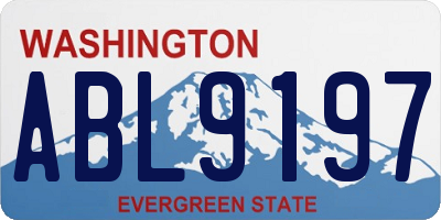 WA license plate ABL9197
