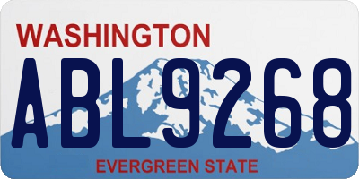 WA license plate ABL9268