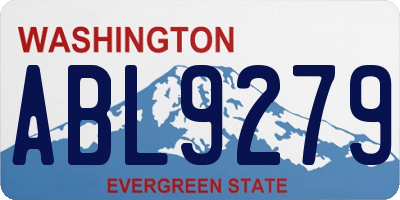 WA license plate ABL9279