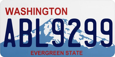 WA license plate ABL9299