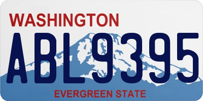 WA license plate ABL9395