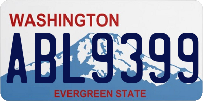 WA license plate ABL9399