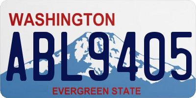 WA license plate ABL9405