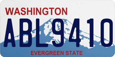 WA license plate ABL9410