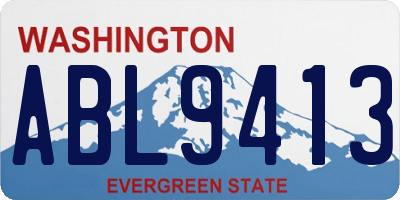 WA license plate ABL9413