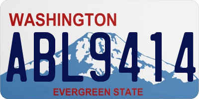 WA license plate ABL9414