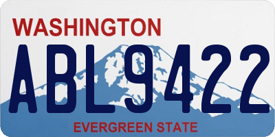 WA license plate ABL9422