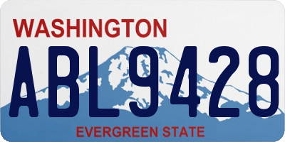 WA license plate ABL9428