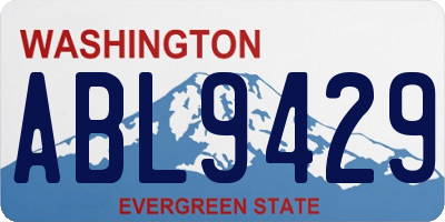 WA license plate ABL9429