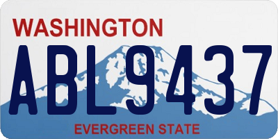 WA license plate ABL9437