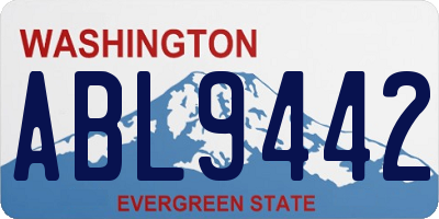 WA license plate ABL9442