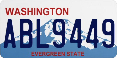 WA license plate ABL9449