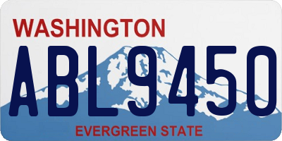 WA license plate ABL9450
