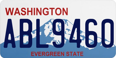 WA license plate ABL9460
