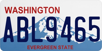 WA license plate ABL9465