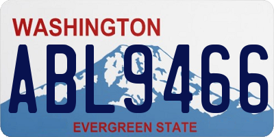 WA license plate ABL9466