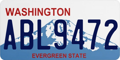 WA license plate ABL9472