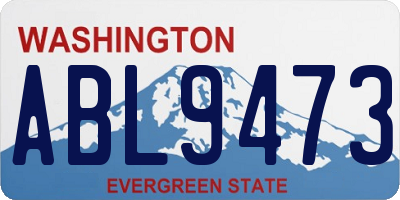 WA license plate ABL9473