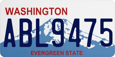WA license plate ABL9475