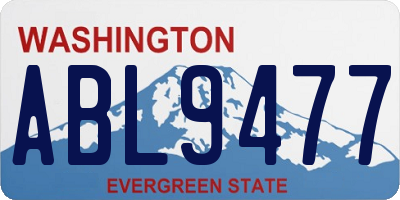 WA license plate ABL9477