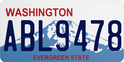 WA license plate ABL9478