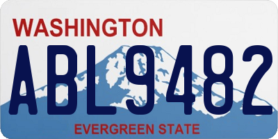 WA license plate ABL9482