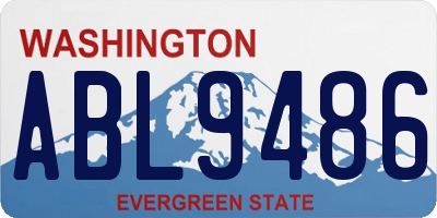 WA license plate ABL9486