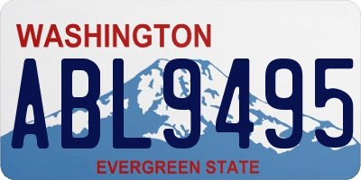 WA license plate ABL9495