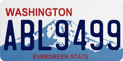 WA license plate ABL9499