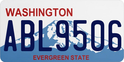 WA license plate ABL9506