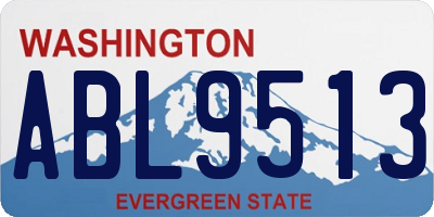 WA license plate ABL9513