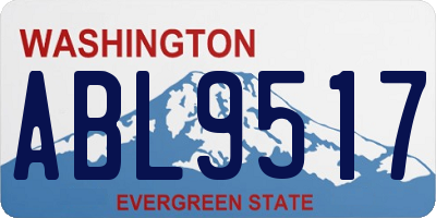 WA license plate ABL9517