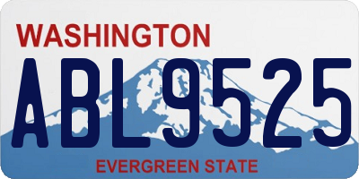 WA license plate ABL9525
