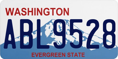 WA license plate ABL9528