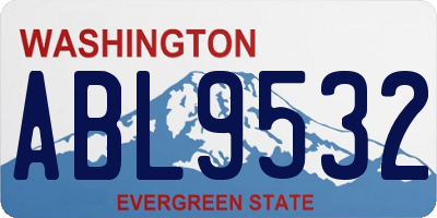 WA license plate ABL9532