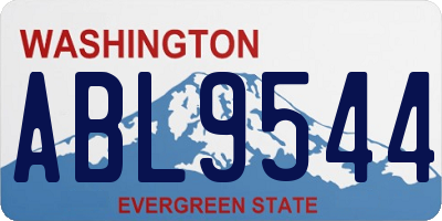 WA license plate ABL9544