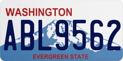 WA license plate ABL9562