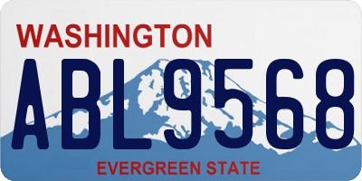 WA license plate ABL9568