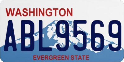 WA license plate ABL9569